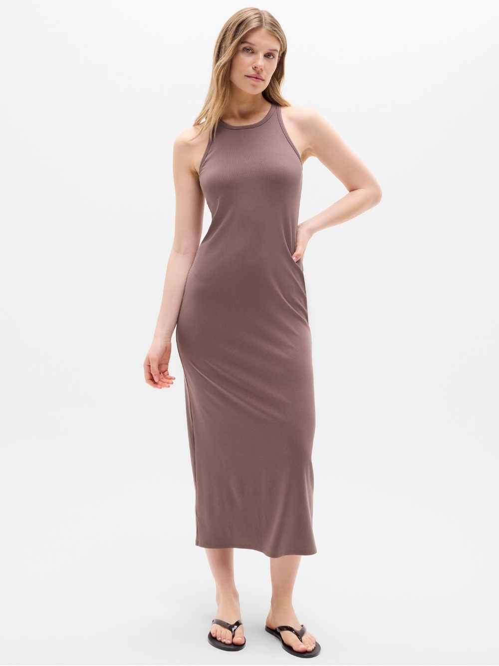 NWT Athleta Signature Rib Maxi Dress